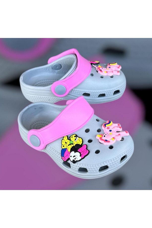 kız bebek hafif taban soft önü kapalı terlik sandalet - 1