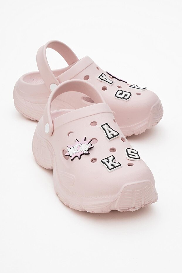 Women's Sabo Slippers Pudra