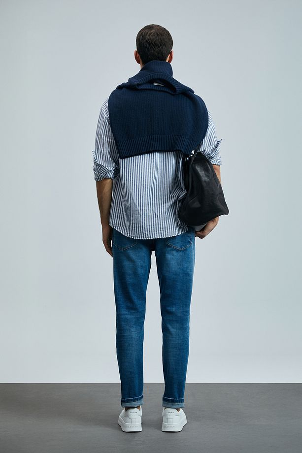 Gerardo Smart Jean Erkek Pantolon Regular Fit Mavi - 6