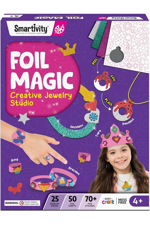 Foil Magic - Jewelry Making Kit No Mess Art for Kids, Craft Kits & Supplies, DIY Creative