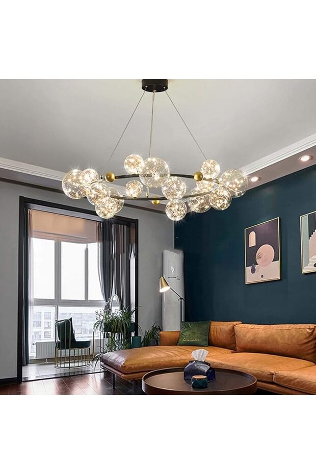 Led Firefly Large Installation edc Πολυέλαιος LED Fireflies 80W D80CM Μοντέρνος 3000K- Trendyol