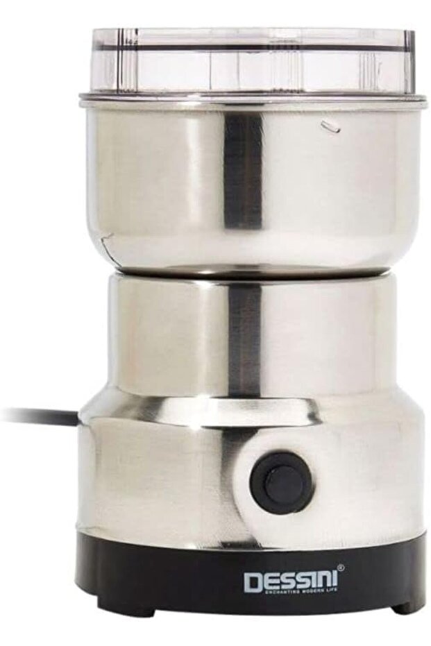 مطحنة قهوة 200 واط t-001 فضية - 1