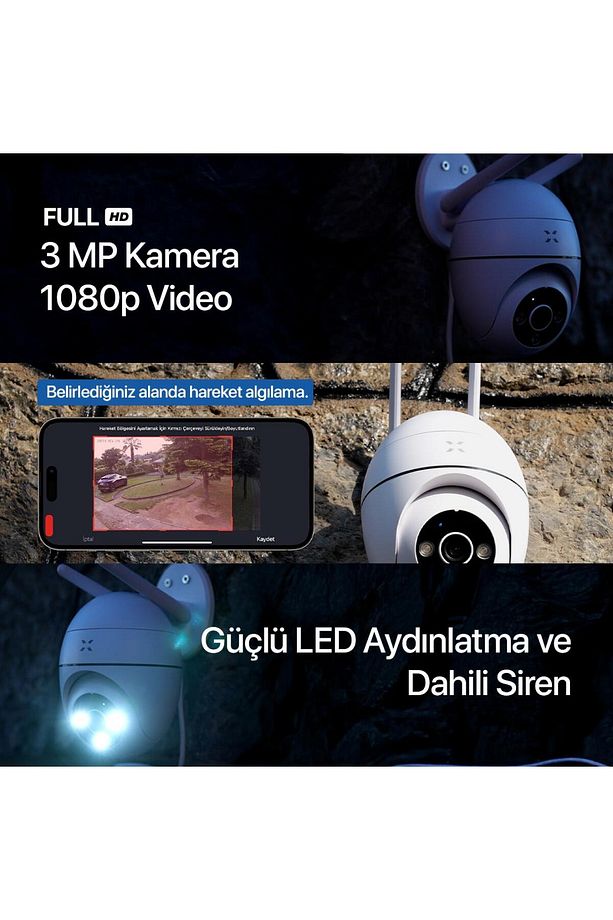 XENON X7266 FHD 3MP GECE G. WI-FI GUVENLIK KAM. - 7