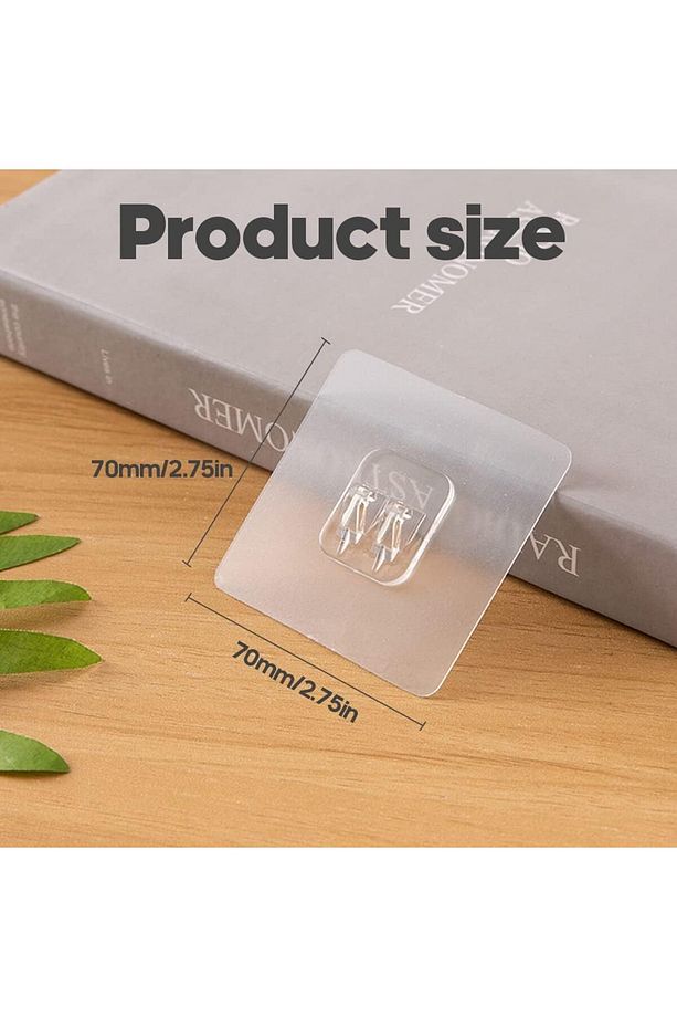 Süper Güçlü Yapışkanlı Raf ve Çerçeve Askısı – 7x7 cm (1 Adet) - 7
