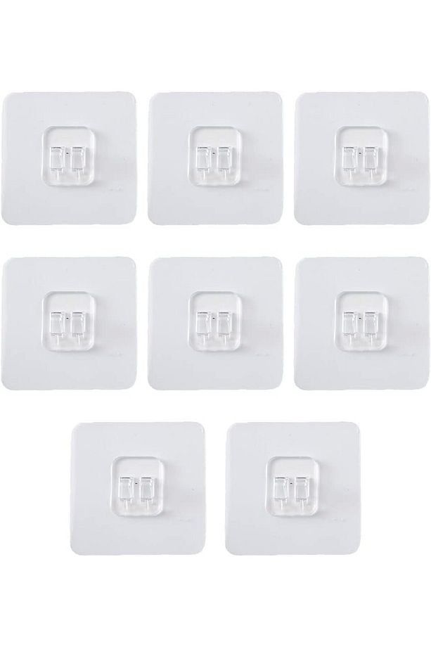 Süper Güçlü Yapışkanlı Raf ve Çerçeve Askısı – 7x7 cm (1 Adet) - 1