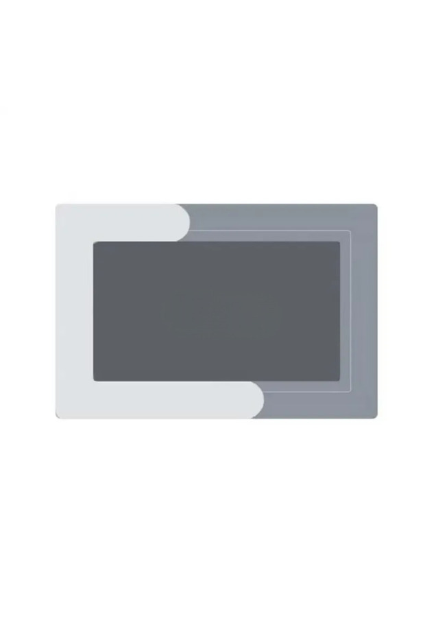 Stylish Design Water Absorbent Bathroom Sink Toilet Square Mat with Non-Slip Base 38X58 cm Without Writing Model S-60