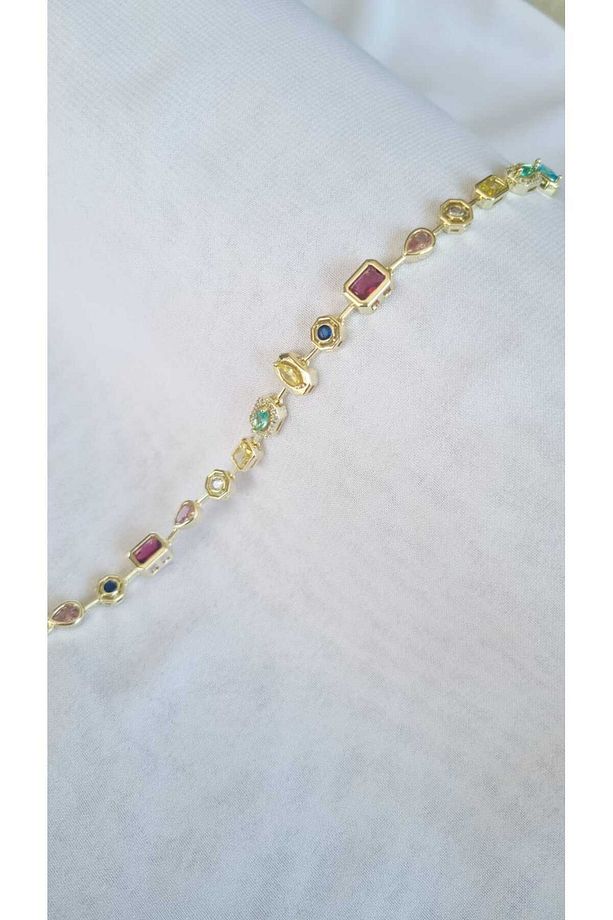 VIP Seri 7 Element Renkli Taşlı Bileklik - 4