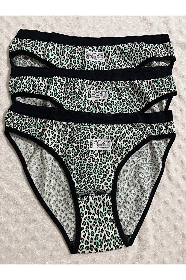 3'LÜ LEOPAR DESEN KÜLOT - 1