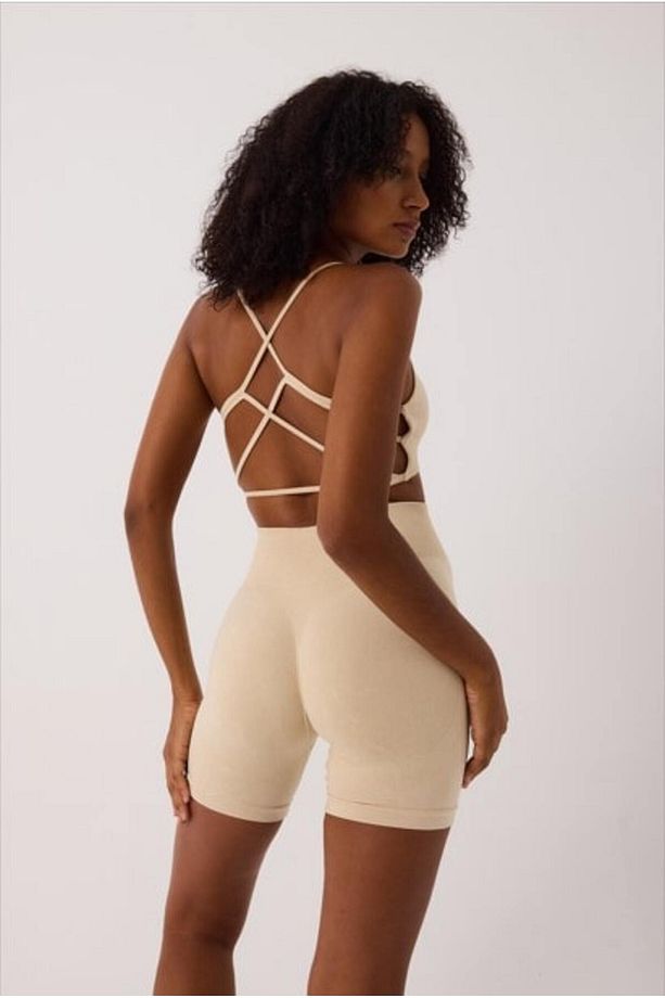Glowfit Yüksek Bel, Toparlayıcı Seamless Şort - 2