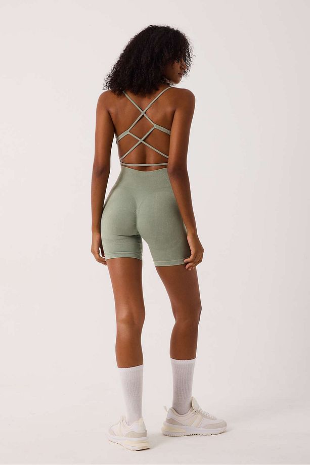 Glowfit Yüksek Bel, Toparlayıcı Seamless Şort - 6