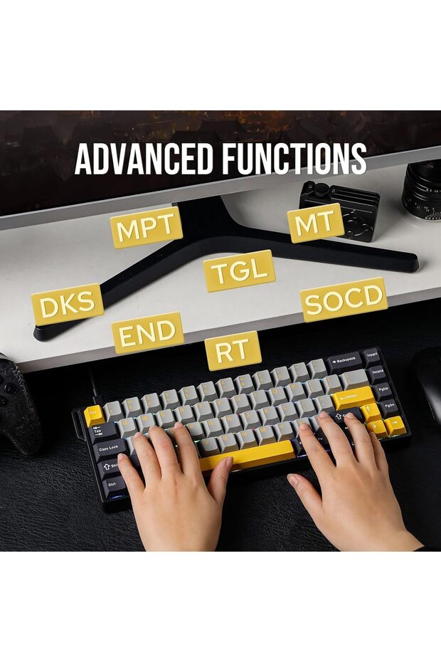 AULA WIN68 HE Magnetic Keyboard with Adjustable Actuation, Hall Effect Keyboard with 0.3ms - 5