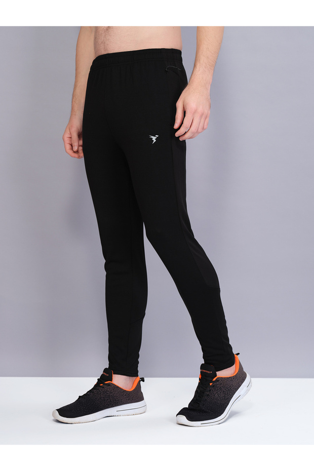 Solid Elasticated Waistband Track Pants