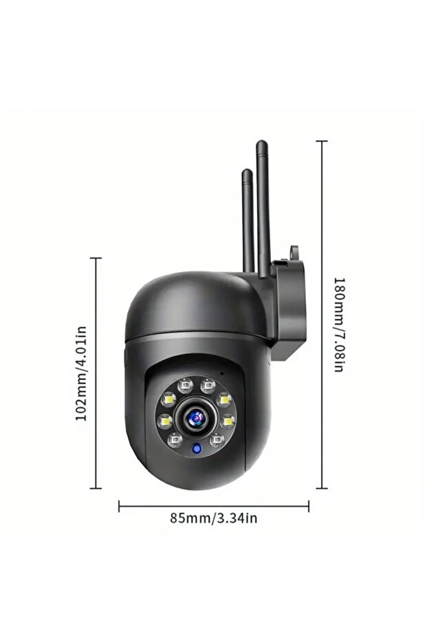 WIFI IP Surveillance Camera - Zoom & Pan, LED Light, Two-Way Audio, Card/Cloud Storage, Motion Senso - 2