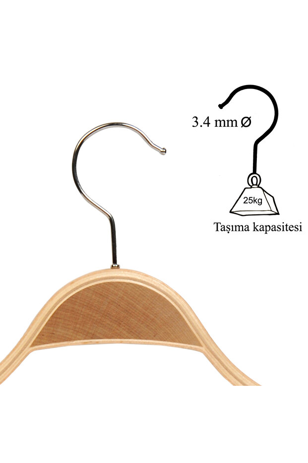 5'lı Ahşap Askı - 5