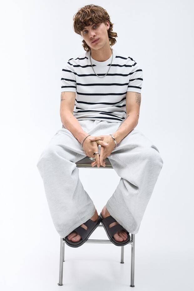 Tokalı düz deri sandalet - 6