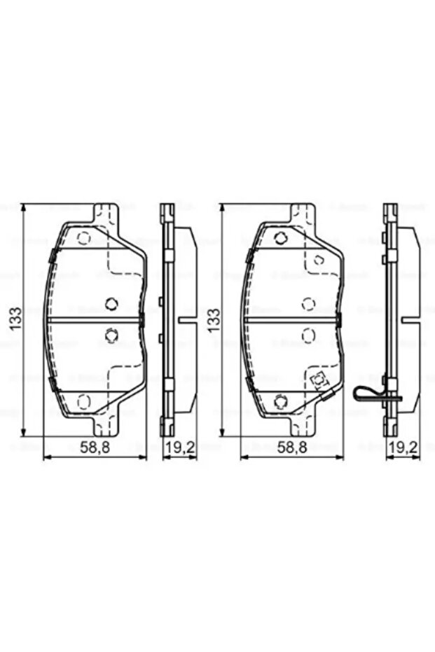 Fiat On Fren Balatası Fiat Egea 1.3 / 1.4 / 1.6d Multıjet 15> - 0986495392 - 1