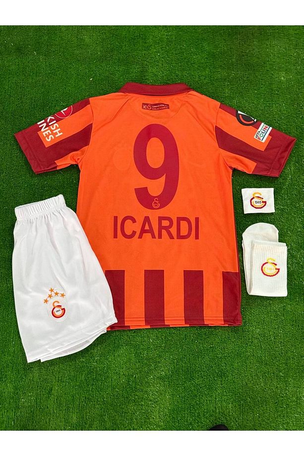 G.a.l.a.t.a.s.a.r.a.y. #9 Mauro I.'c'a'r'di'. Imzalı 100. Yıl 5 Yıldızlı Çocuk Forma Çorap Bileklik - 3