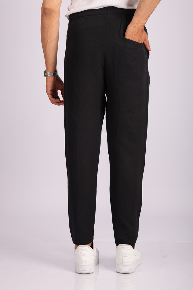Müslin Kumaş Erkek Basic Pantolon - 5