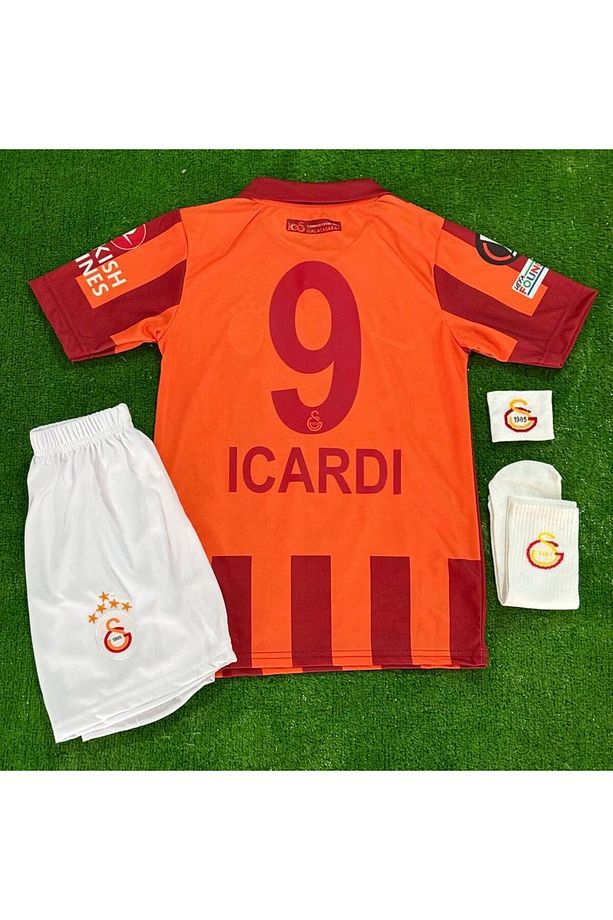 G.a.l.a.t.a.s.a.r.a.y. #9 Mauro I.'c'a'r'di'. Imzalı 100. Yıl 5 Yıldızlı Çocuk Forma Çorap Bileklik - 1