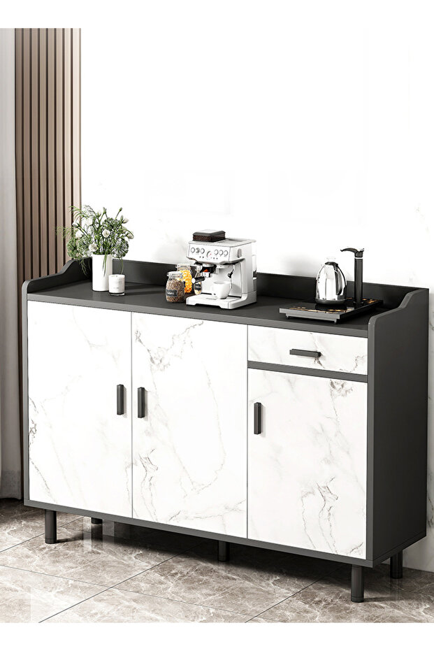 Home Kitchen Dining Side Storage Cabinet 100*34*93cm - 1