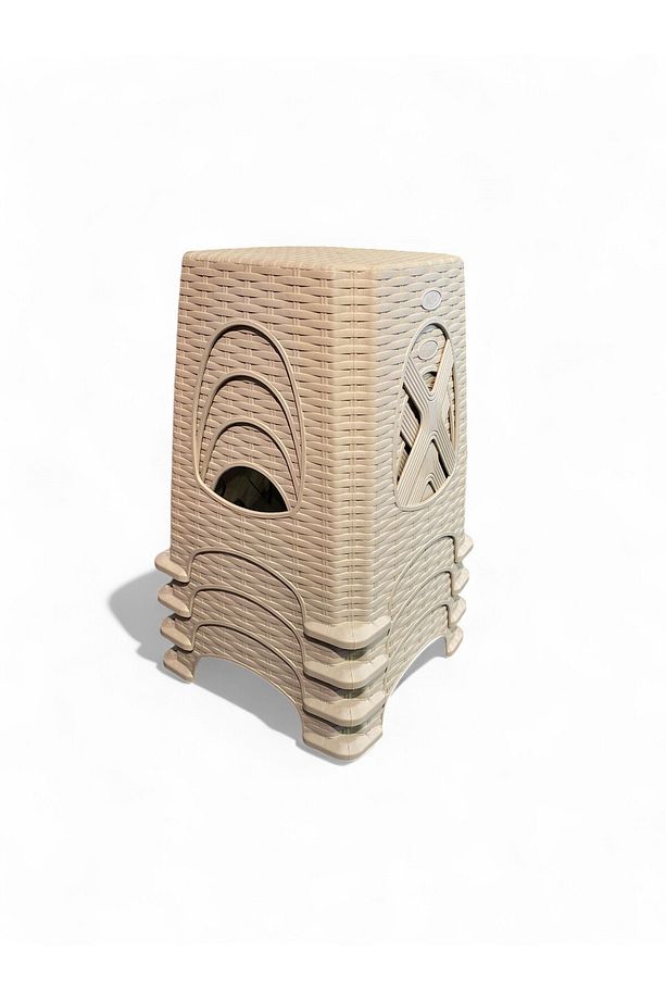 Plastik Tabure 4 ADET, 45cm Tabure, Seta Tabure, Destekli Tabure - 3