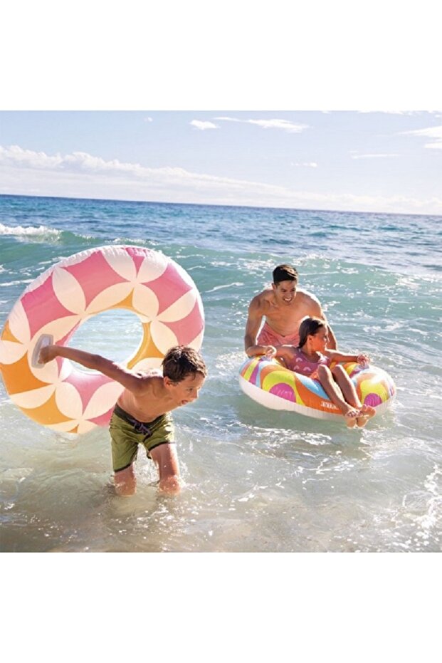 أنبوب قابل للنفخ بتصميم عتيق متعدد الألوان - 2