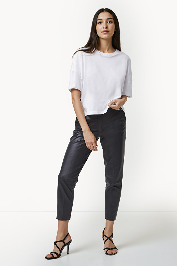 تي شيرت قطني أساسي برقبة دائرية - 2