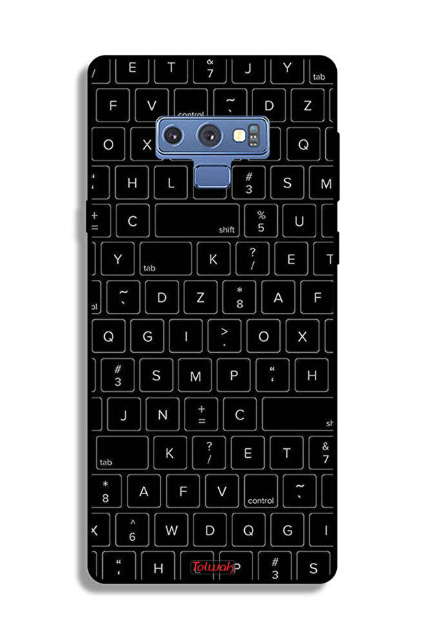 غطاء حماية لهاتف سامسونج جالكسي نوت 9 بنمط مفاتيح لوحة المفاتيح العشوائية - 2