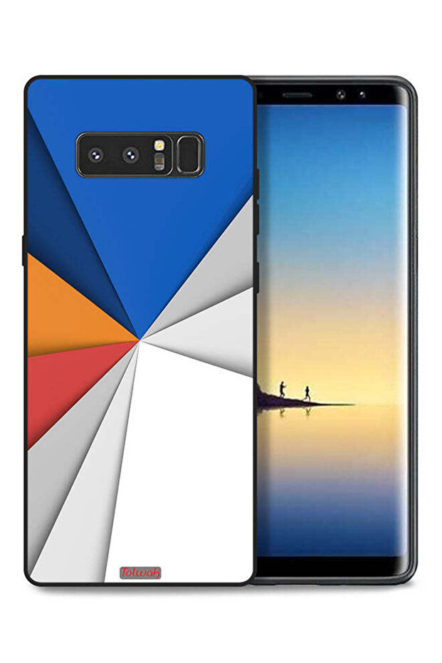 غطاء حماية لجهاز Samsung Galaxy Note 8 مصنوع من مادة مطابقة للفن التجريدي