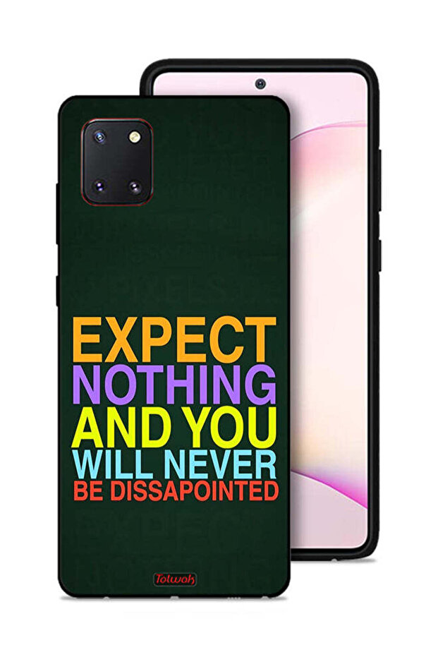 غطاء حماية لهاتف Samsung Galaxy Note 10 Lite لا تتوقع شيئًا ولن تشعر بخيبة الأمل أبدًا