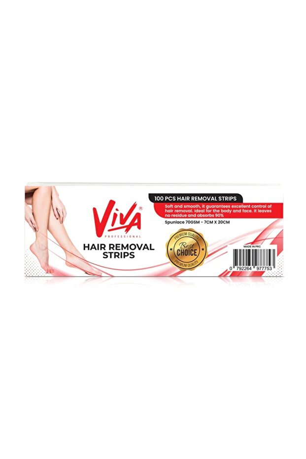 Paper Non-Woven Wax Paper Strips for Hair Removal 100 Pieces