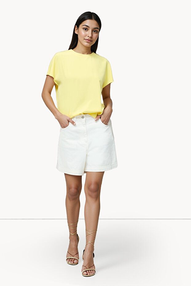 تي شيرت بياقة دائرية أساسية - 1