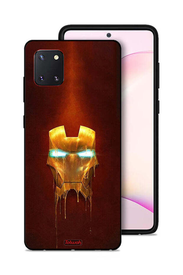 غطاء حماية لهاتف سامسونج جالكسي نوت 10 لايت من Iron Man Marvel Comics