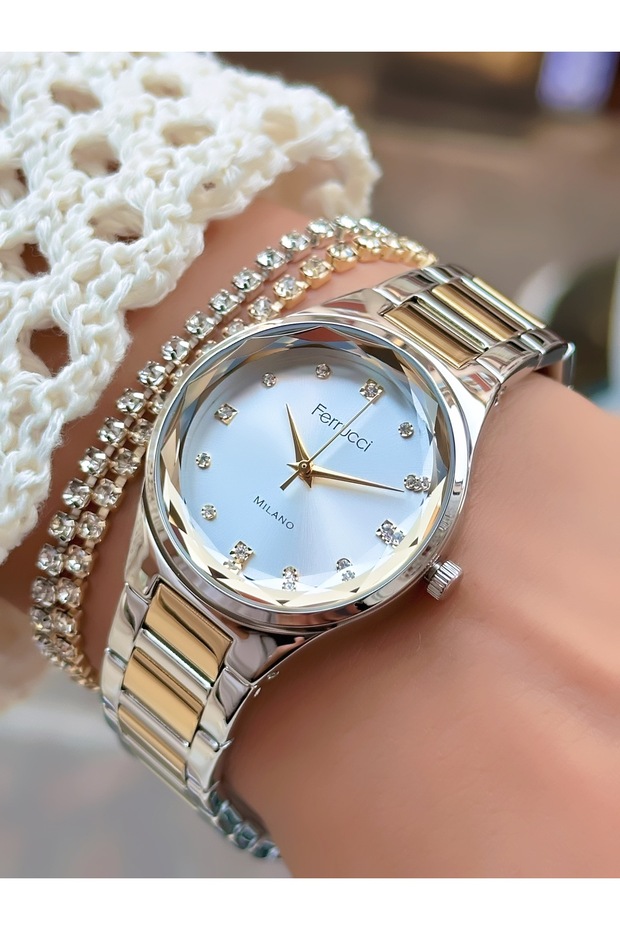 Steel Cord Cutting Glass Women's Watch 3 Atm Waterproof 2 Years Mechanism Warranty