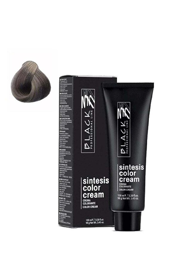 Black Professional Sintesis Color Cream Cool Grey 0.11 – Permanent Hair Dye 100ml