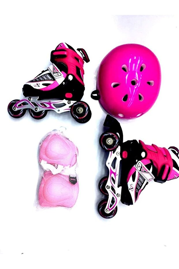 Inline Skates Combo for children includes helmet and protective grears - 1