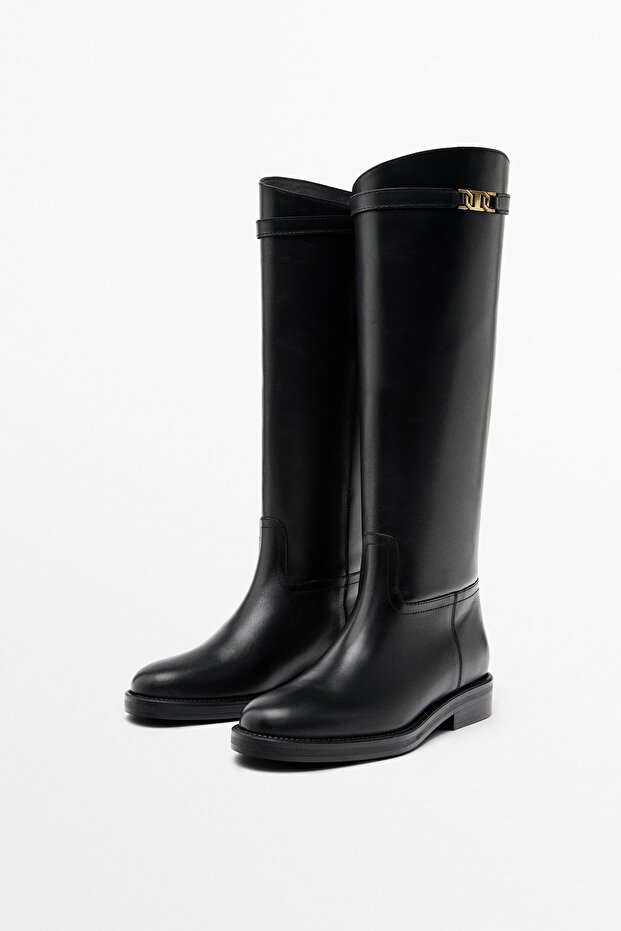 Deri binici çizmesi - 2