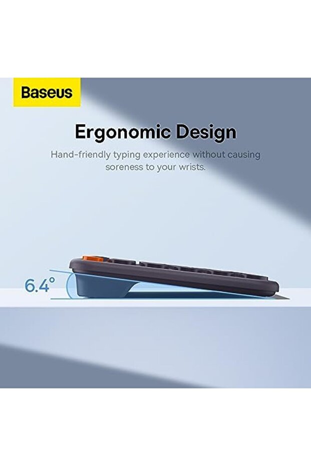 Wireless Keyboard for Desktops, K01B Tri-Mode Wireless Multi-Device Keyboard, Ultra-Slim Keyb - 6