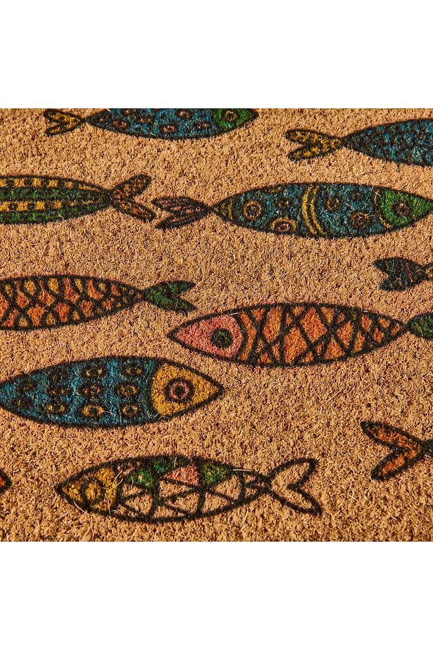 Koko Fish Yarım Ay Kapı Önü Paspası - Renkli - 45x75 cm - 2