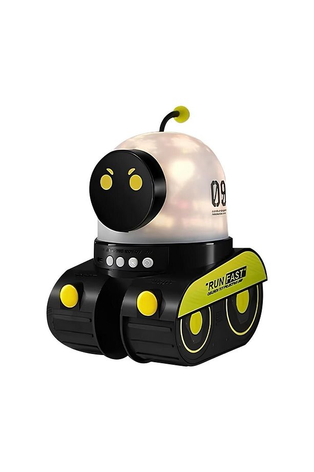 ÇOCUKLAR İÇİN EĞİTİCİ VE EĞLENCELİ ROBOT TEMALİ PROJEKTÖR GECE LAMBASI 21 FİLMLİ - 7