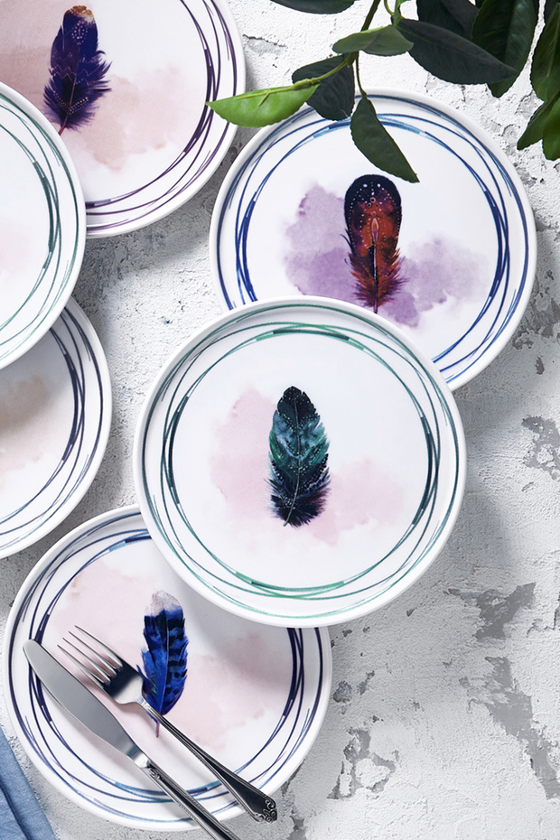 Tirga 6 Parça Pasta Tabağı Seti - 4