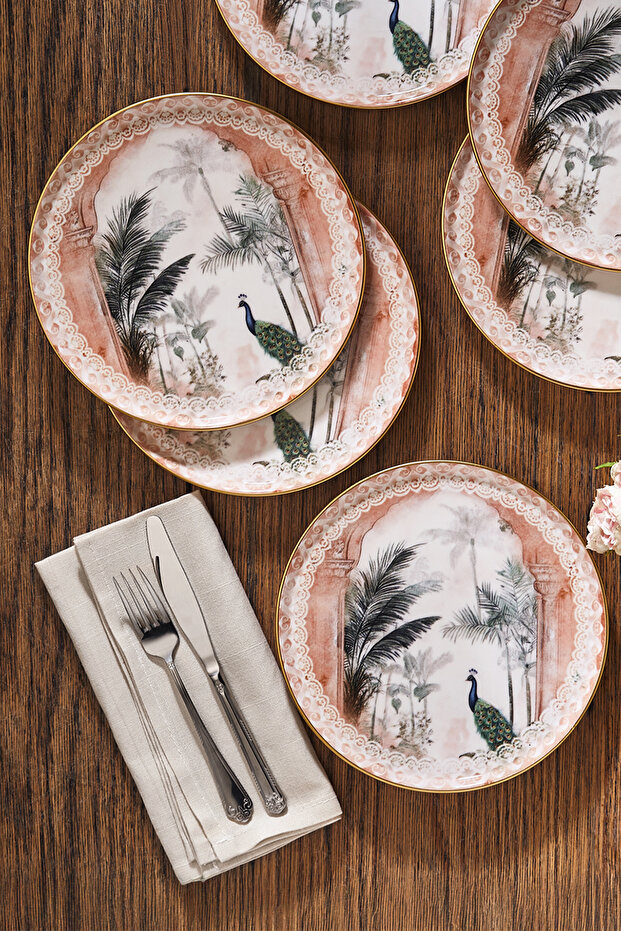 Peacock 6 Parça Pasta Tabağı Seti - 3