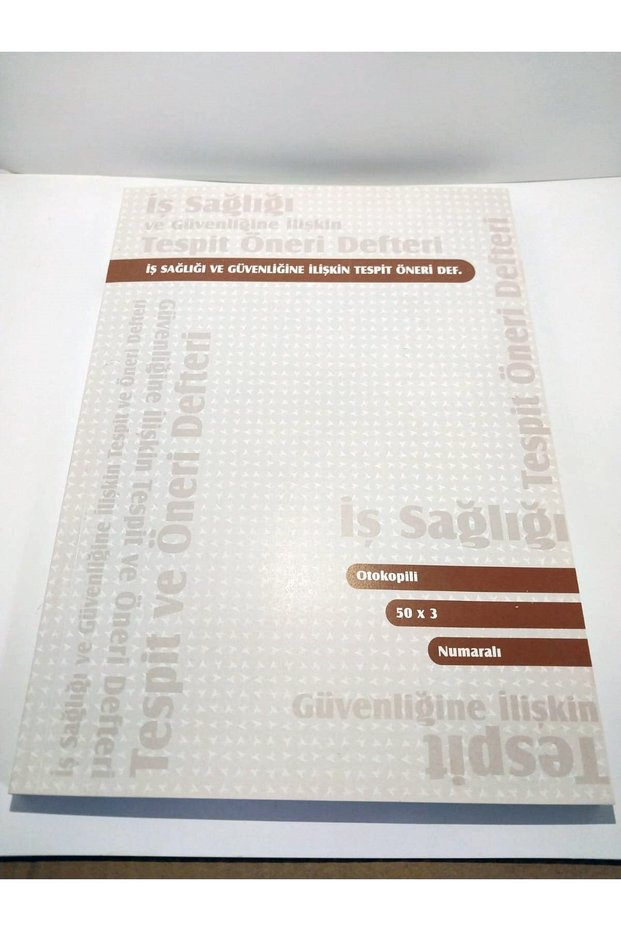 Work Health and Safety Detection Proposal Notebook 50 Sheets 3 Nüsha Cardboard Cover