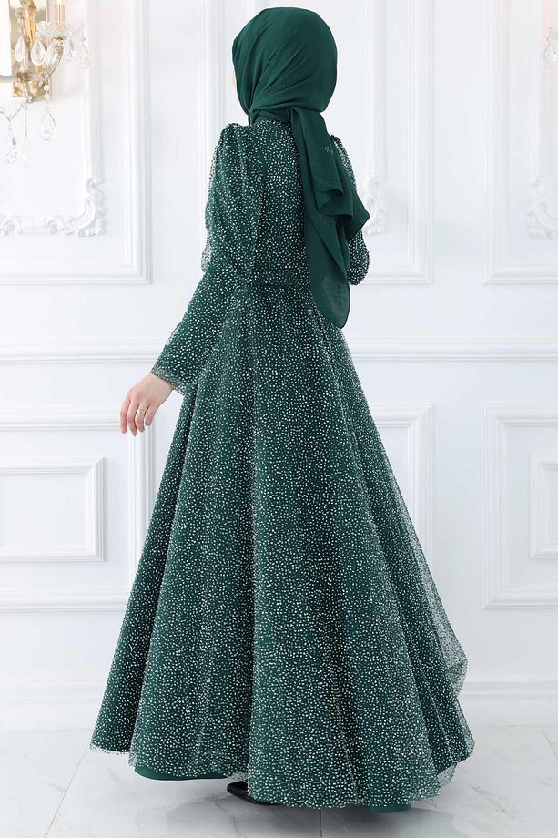 Aymira Abiye Elbise Zümrüt ISR980 - 4