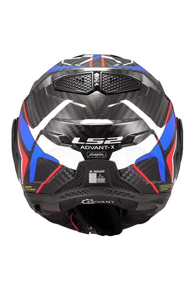 ADVANT X KARBON FUTURE II BEYAZ-MAVİ KASK - 4