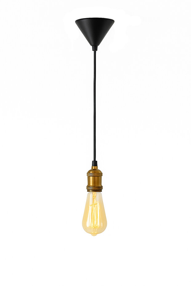 Bronz Duy Sarkıt Avize E27 Metal Bronz Duy Takımı - 2