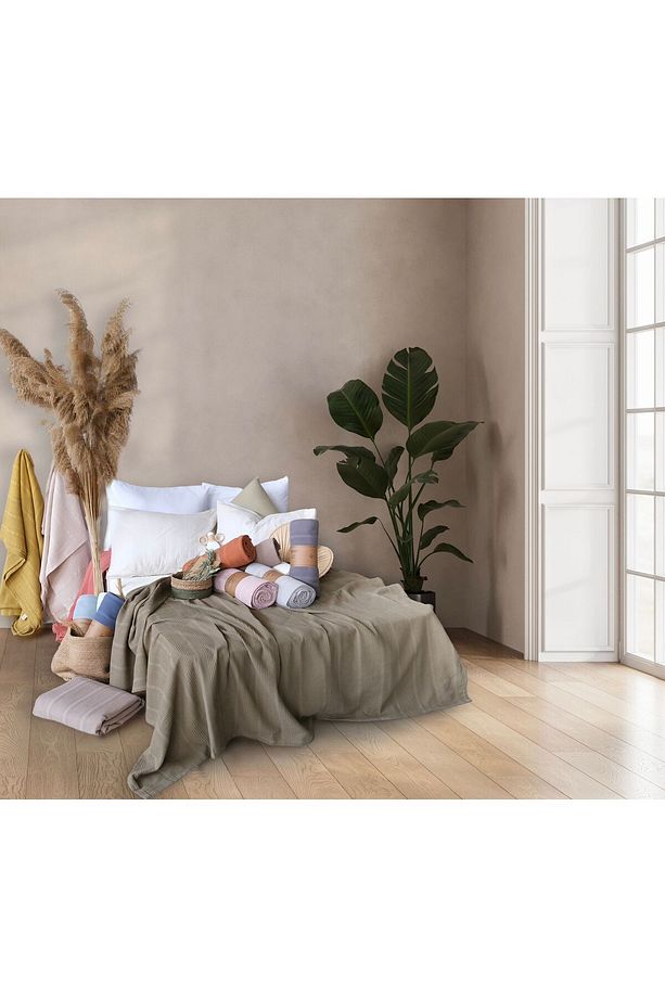 %100 Pamuklu Pure Simple Tek Kişilik Pike - 5