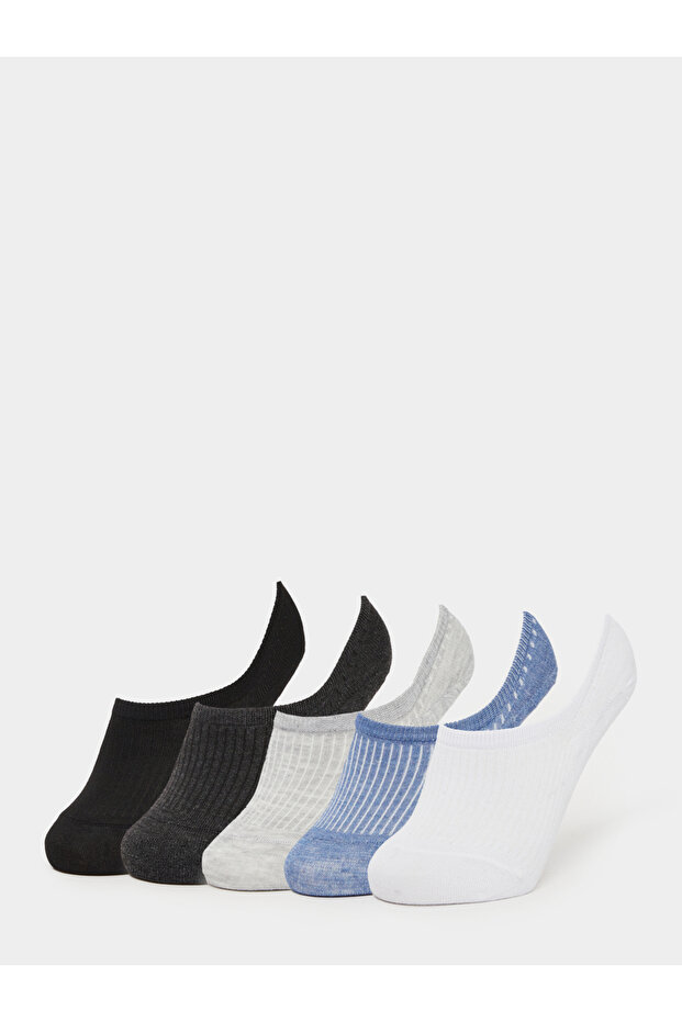 Set of 5 - Solid No Show Socks