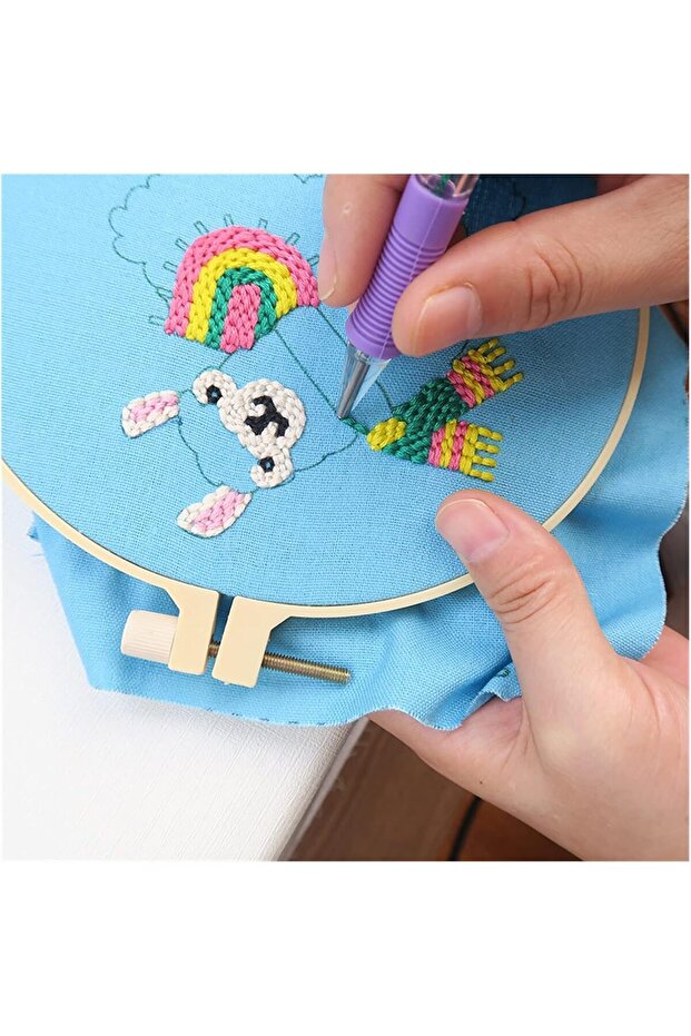 16x16 cm - Başlangıç Punch Seti ( Panç Seti ) Hayvan Desenli, Yeni Başlayanlar İçin Deneme Seti - 3