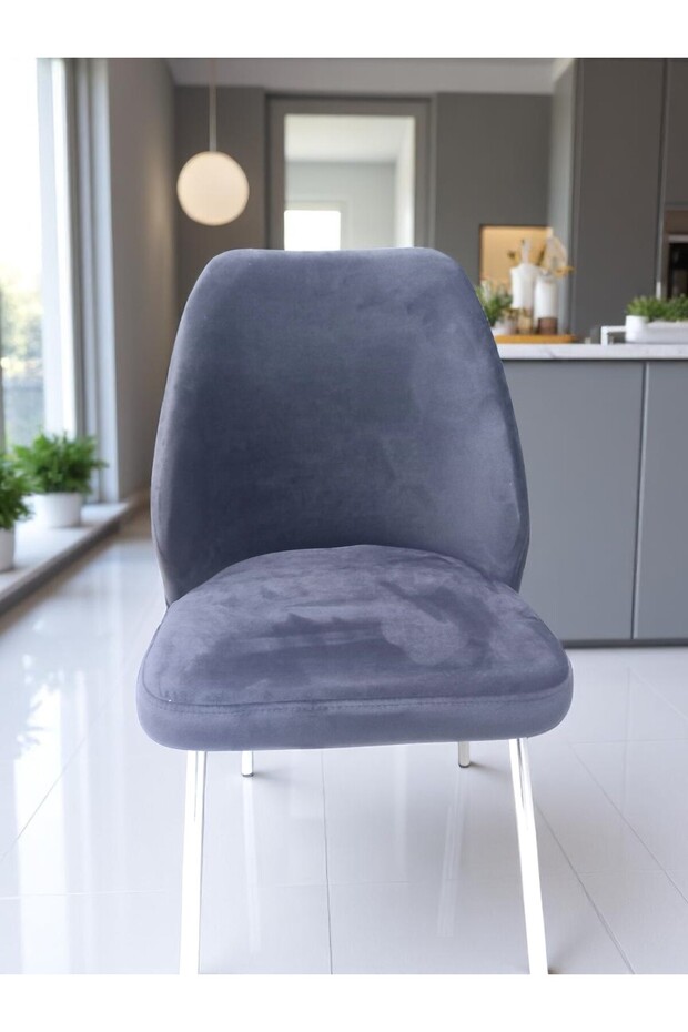 Açelya Silver 6 Kişilik BabyFace Salon & Mutfak Masa Takımı Mdf Lak Panel - 4